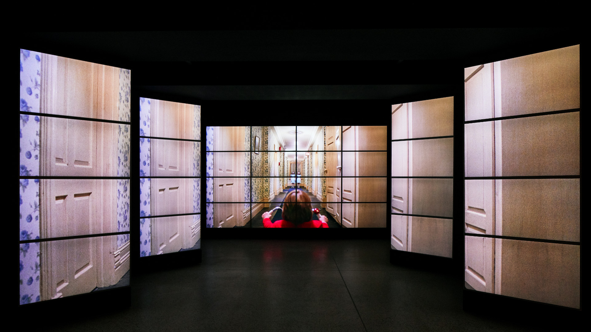 Ansicht der Kubrick-Ausstellung in London