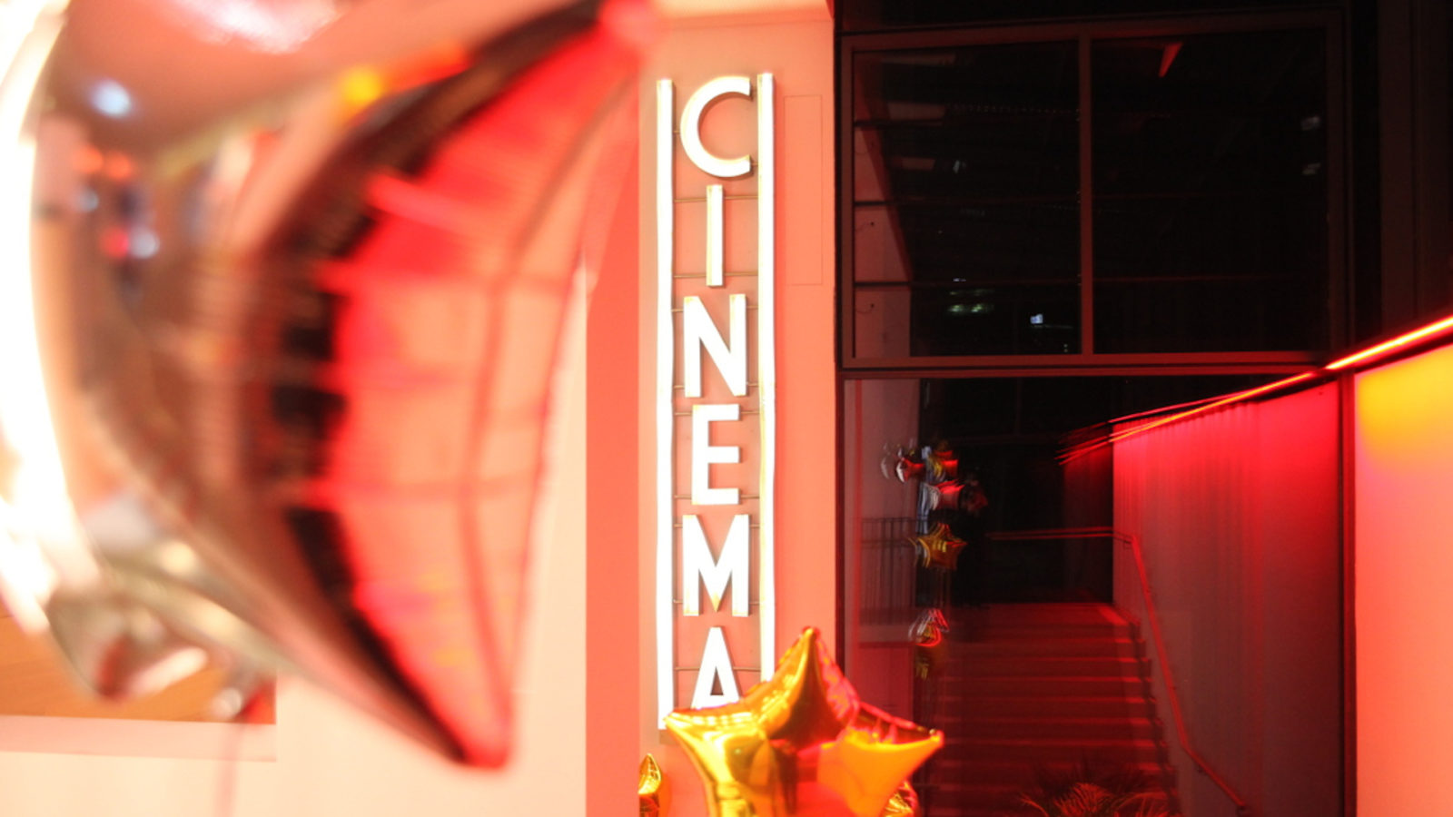 Photo showing the cinema sign at DFF