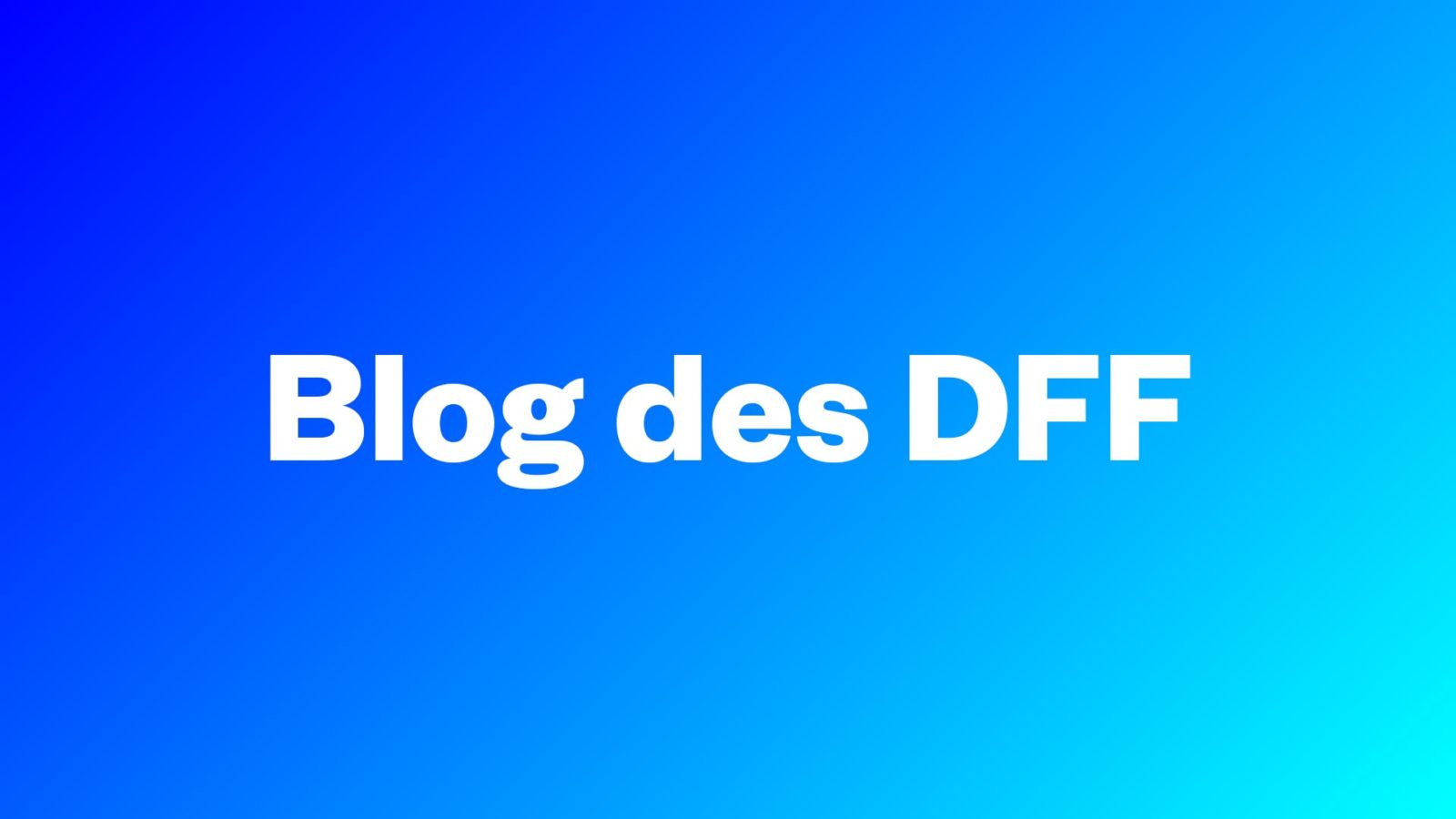 Blog des DFF