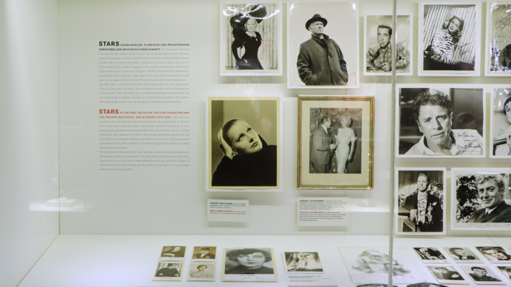 Starfoto von Greta Garbo in der Dauerausstellung