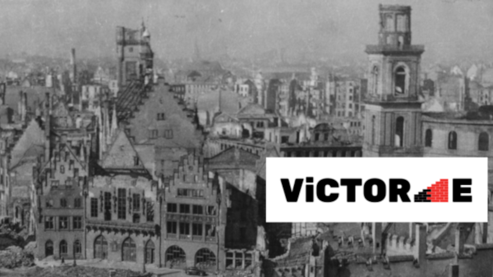 Headerbild VictorE zeigt Frankfurt nach dem zweiten Weltkrieg
