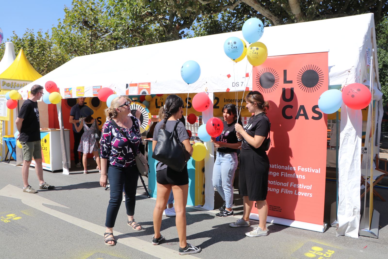 Booth of LUCAS - International Festival for Young Film Fans during the Museum Embankment Festival 2019