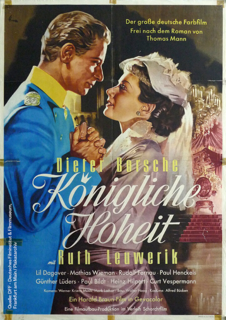 Filmplakat zu KÖNIGLICHE HOHEIT (DE 1953)