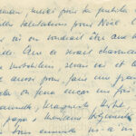 Auszug eines handschriftlichen Briefs von Curd Jürgens an seine Mutter
