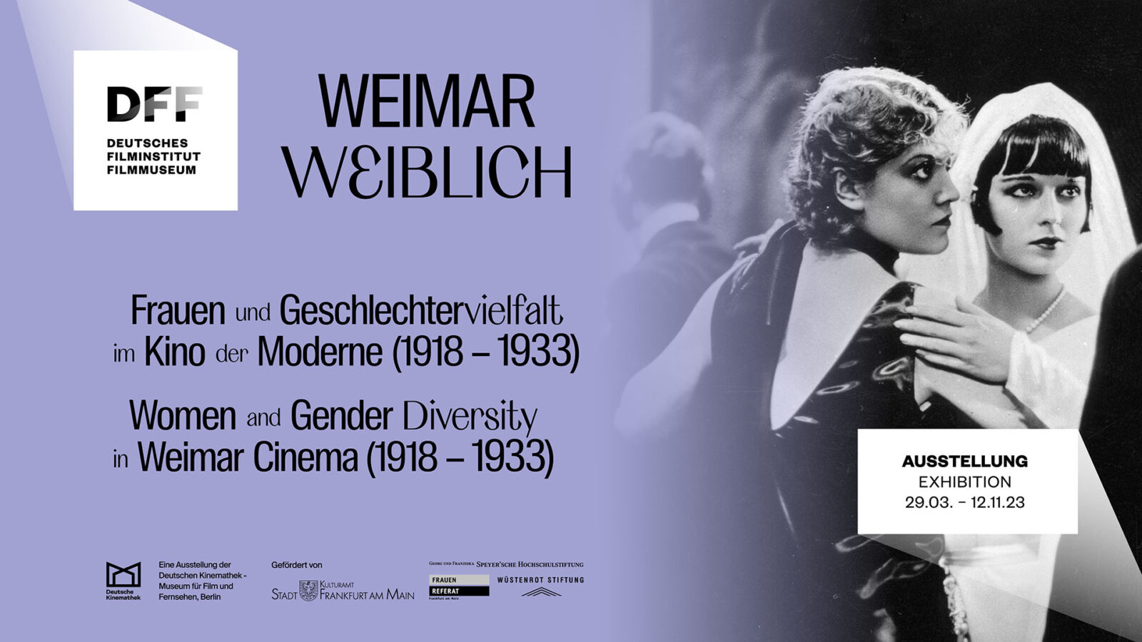 Keyvisual der Ausstellung Weimar weiblich