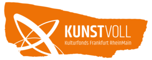 Oranges Logo des Kulturfonds Frankfurt RheinMain - kunstvoll
