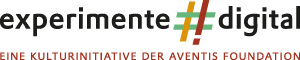 Logo von experimente-digital, eine Kulturinitiative der Aventis Foundation