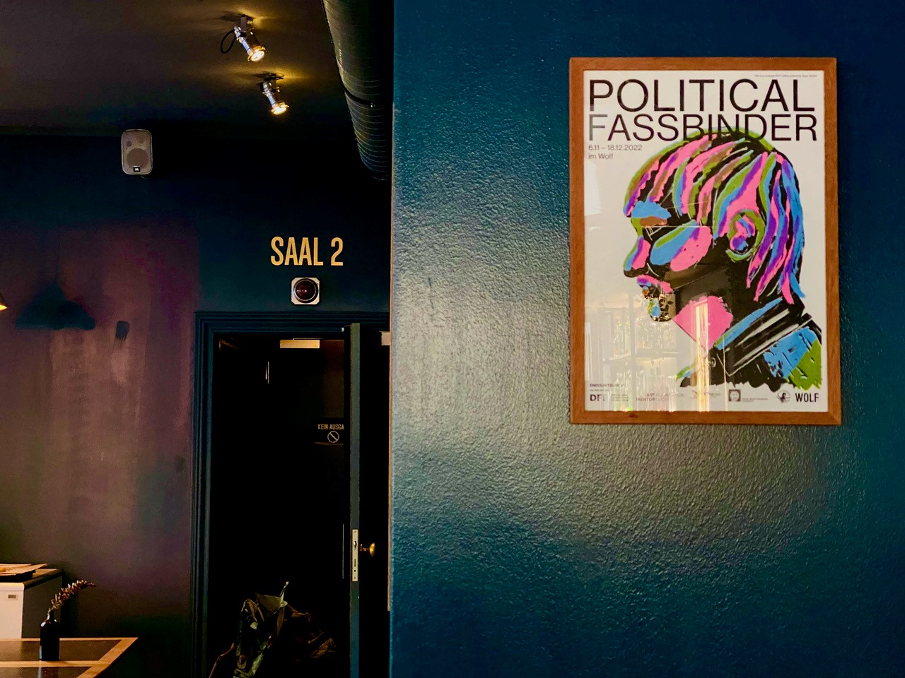 Plakat der Filmreihe POLITICAL FASSBINDER im Wolf Kino