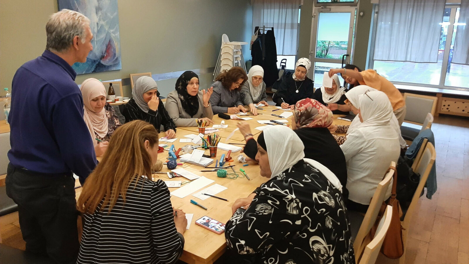 Workshop mit Julian Namé im Familienbildungszentrum Al Karama