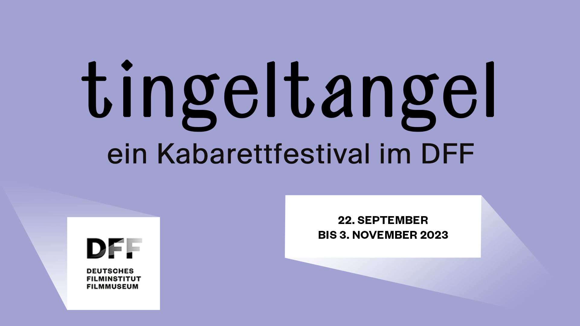 tingeltangel ein Kabarettfestival im DFF